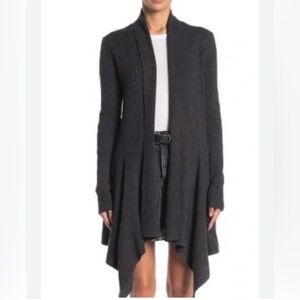 All Saints Keld Wool Alpaca Women's Gray Open Front Cardigan Size Small